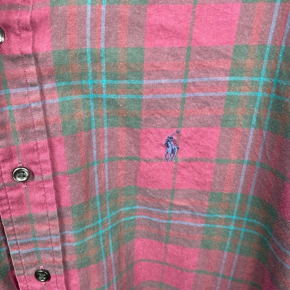 Ralph Lauren Blake Shirt XL Purple Plaid Casual Button Up Long Sleeve Mens Extra - Picture 2 of 6